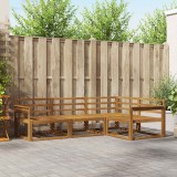 vidaXL Set de canapele de exterior 4 pcs natural Lemn Solid de Acacia 3367497