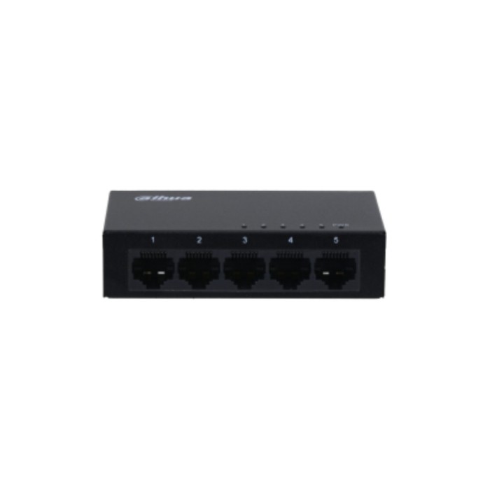 Switch Gigabit Ethernet cu 5 Porturi 1000 Mbps, 2K MAC, Fara management Dahua PFS3005-5GT-L-V2 SafetyGuard Surveillance