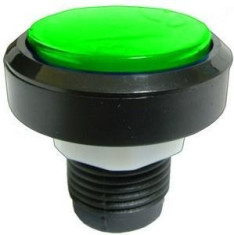 Push buton fara retinere, verde, 15A, 250V, 124773 foto