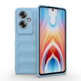 Husa pentru oppo a79 5g / oneplus nord n30 se, antisoc, margini cu striatii, design minimalist, bleu