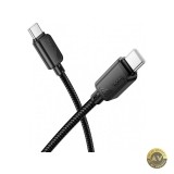 Cablu Date si Incarcare USB-C - USB-C HOCO X113 60W 1m Negru