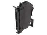 Terminal de &icirc;mbinare șine 0,2-4mm2 negru cu șurub 24V