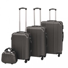 Set de valize cu carcasa tare, antracit, 4 buc. foto