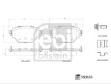 FEBI BILSTEIN 180630 set placute frana,frana disc