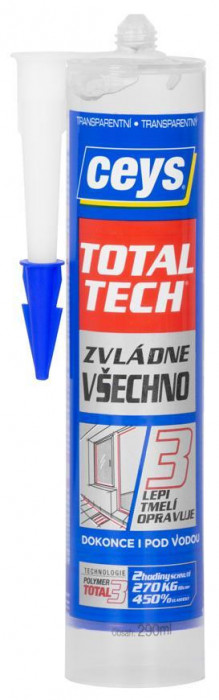 Adeziv Ceys TOTAL TECH EXPRESS, Etanșant 2&icirc;n1, transparent, 290 ml