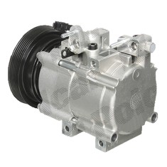 Compresor aer conditionat Hyundai Santa Fe (CM), 2000-2006, motorizare 2.0/2.7 V6, benzina; 2.0 CRDI, diesel, rola curea 125 mm, 6 caneluri, tip Hell