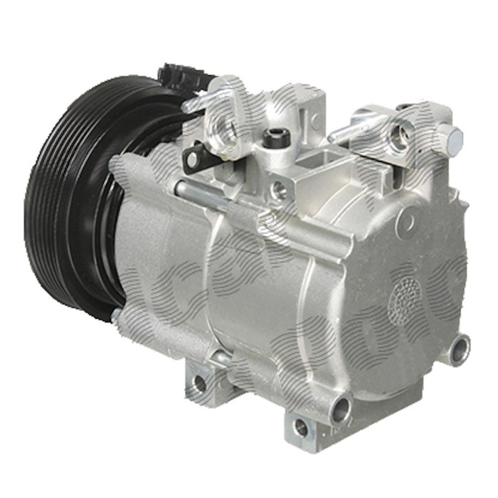 Compresor aer conditionat Hyundai Santa Fe (CM), 2000-2006, motorizare 2.0/2.7 V6, benzina; 2.0 CRDI, diesel, rola curea 125 mm, 6 caneluri, tip Hell