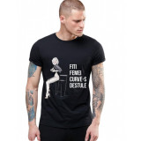 Tricou Negru Barbati - Fiti femei, C***e-s destule - 2XL