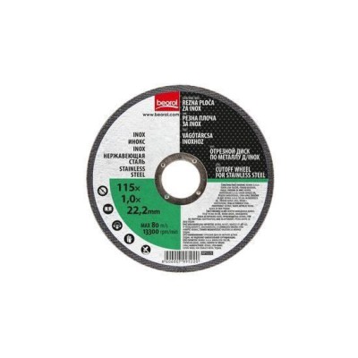 Disc debitat inox, 115x1 mm, Beorol foto