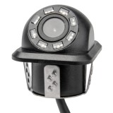 Camera marsarier pentru parcare AMiO HD-305 IR 12V 720p, unghi 120, IP67, vedere spate tip rewers, iluminare IR pentru autoturisme si vehicule