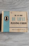 Set Dublu Cărți de Joc Vintage De La Rue "De Luxe" (Anii '50) - Stare Impecabilă, Furnizor Regal