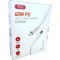 Cablu telefon Tip-C, cu adaptor Tip-C, DCO, alb, 1m