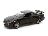 Macheta auto Nissan GTR R34 v_spec 2 negru, pull back, 1:36 Tayumo