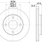 Disc frana AUDI A3 Cabriolet (8P7) (2008 - 2013) KRIEGER 0950004048