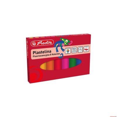 Set de Plastilină Herlitz - 8 Culori Neon pentru Creativitate Fără Limite foto