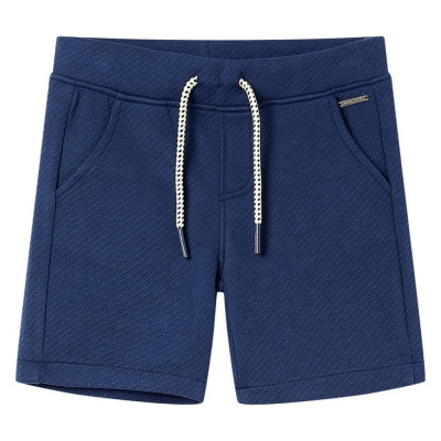 Pantaloni scurți pentru copii cu șnur, albastru &amp;icirc;nchis, 140 foto