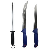 Cumpara ieftin Set profesional de macelarie, filetat transat, degresat, feliat, 2 cutite, masat pentru ascutit
