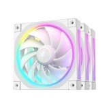 Ventilator Carcasa DEEPCOOL FL12 WH-3 in 1, 12 cm, 2150 RPM, 3 ventilatoare, RGB