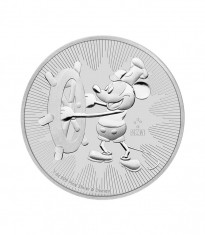 Moneda argint 999 lingou, Mickye Mouse 1 uncie = 31 grame foto