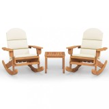 Cumpara ieftin Set mobilier de gradina Adirondack, 3 piese, lemn masiv acacia