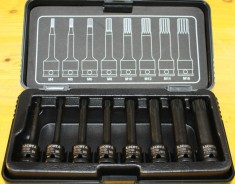 Set Chei Tubulare Impact, Spline M4-M16, 8 Bucăți, Cr-Mo