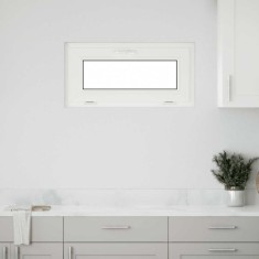 vidaXL Fereastră de subsol RISOR 80x40 cm &icirc;nclinată 2 geamuri albe