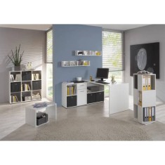 FMD Masă de cafea 2-&amp;icirc;n-1, 59,1 x 35,8 x 37,8 cm, alb foto