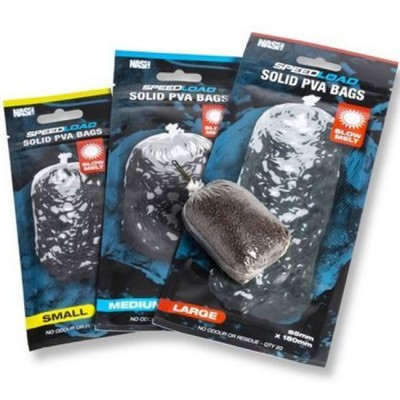 Pungi Solubile Nash Speedload PVA Bags Slow Melt, Large, 85x180mm foto