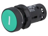 &quot;Comutator apăsare 22mm 1NO Verde&quot;