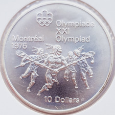 29 Canada 10 Dollars 1974 Montreal Lacrosse km 96 argint