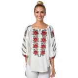 Bluza dama RFN 2 alb/galben , marimea 3XL