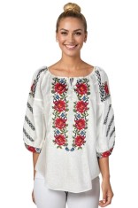 Bluza dama RFN 2 alb/galben , marimea 2XL