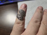 Inel vintage argint cu marcasite