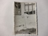 DOMN CU RACHETA DE TENIS FOTOGRAFIE 6X9 CM, Alb-Negru, Sport