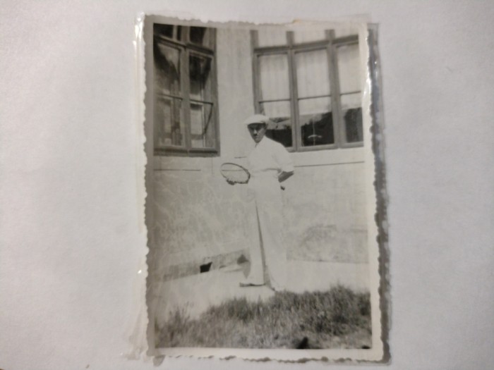 DOMN CU RACHETA DE TENIS FOTOGRAFIE 6X9 CM