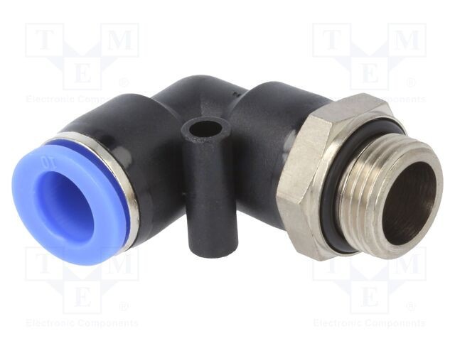 Racord push-in unghi PNEUMAT G 3/8 0&divide;60&deg;C 0,95&divide;15bar PBT