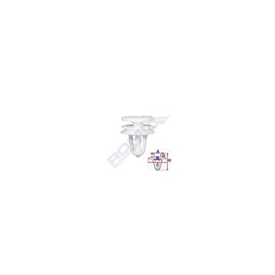 CLIPS TAPITERIE PENTRU PEUGEOT 7.9X20MM - ALB SET 10 BUC 61943 foto