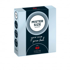 Prezervative Mister Size 60mm, 3 buc