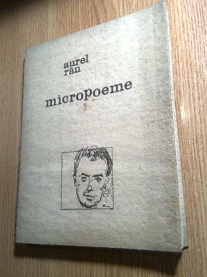 Aurel Rau - Micropoeme si alte poezii - grafica de Emil Chendea (Dacia, 1975) foto