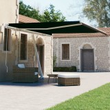 VidaXL Copertină retractabilă manual, antracit, 400x300 cm
