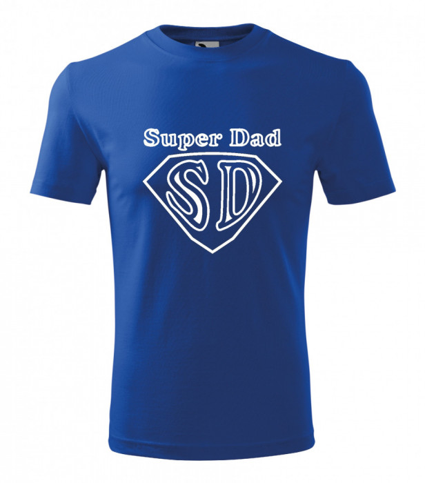 Tricou &quot;Super Dad&quot; Classic New marimi XS, S, M, L, XL, XXL, bumbac