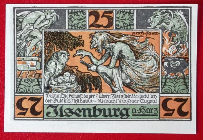 Germania notgeld 25 pfennig 1921 Ilsenburg UNC **