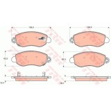 Placute frana Ford Transit Bus, 01.2000-05.2006, Motorizare 2.0 Di, TRW