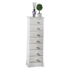 Comoda lemn alb 29,5 x 23 x 89 cm