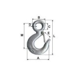 Carlig Zincat Securizat 500Kg / 12.5Mm/24Mm