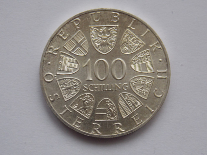 100 SCHILLING 1979 AUSTRIA-argint