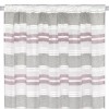 Perdea Decorativă Semitransparentă, Model Cu &Icirc;mpletitură, Culoare Roz Ecru, Dimensiuni 140x260 cm, Oem