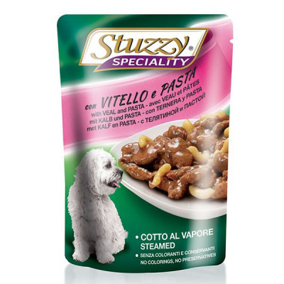 Stuzzy Speciality Dog - vițel cu paste, 100 g foto