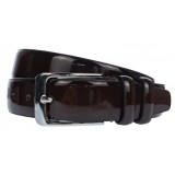 Curea barbati, eleganta, latime 3.5cm, Maro brun, LAC, piele eco - CK1129M