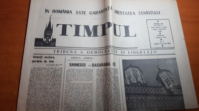 ziarul timpul 3 februarie 1990-2 art. despre petre tutea,eminescu si basarabia foto